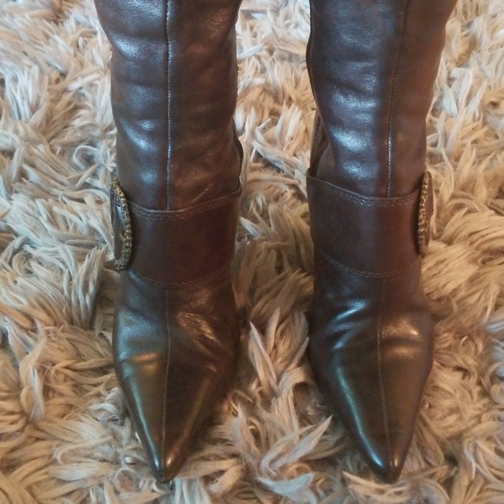 Knee High Brown Nine West Boots - Picture 5 of 5